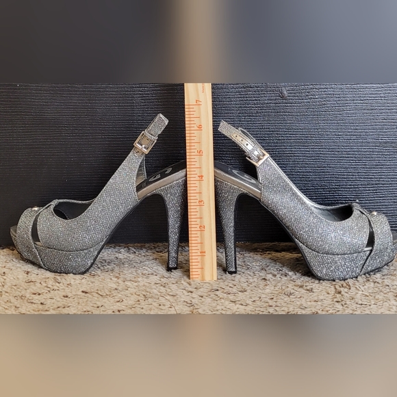 Guess - Glitter Ankle Strap Heels - Picture 5 of 6